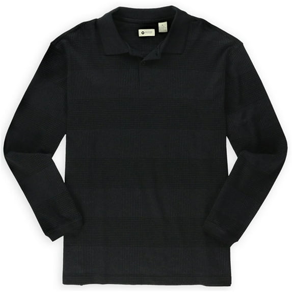 Mens Marled Grid Henley Sweater