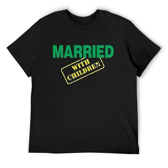 Mens Married With Children Al Bundy Tv Show Title T Shirt Black 4X-Large