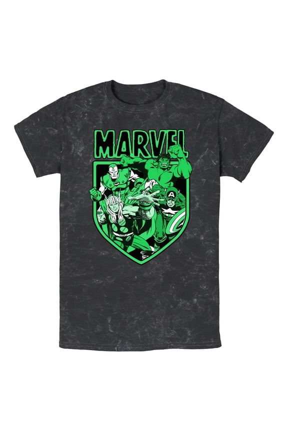 Mens Marvel Avengers Shield Logo T Shirt
