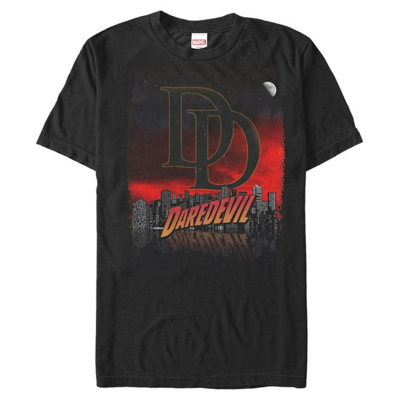 Mens Marvel: Daredevil Cityscape Poster T Shirt