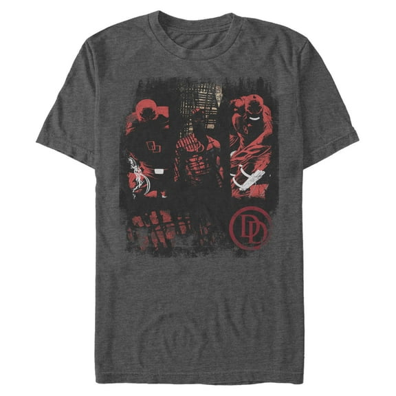 Mens Marvel: Daredevil Distressed Hero Collage T Shirt
