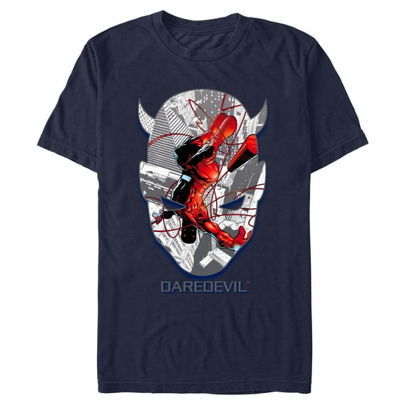 Mens Marvel: Daredevil Facemask Art Daredevil T Shirt