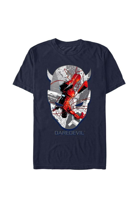Mens Marvel: Daredevil Facemask Art Daredevil T Shirt