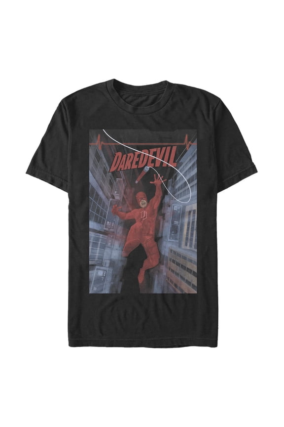 Mens Marvel: Daredevil Falling Comic Cover T Shirt