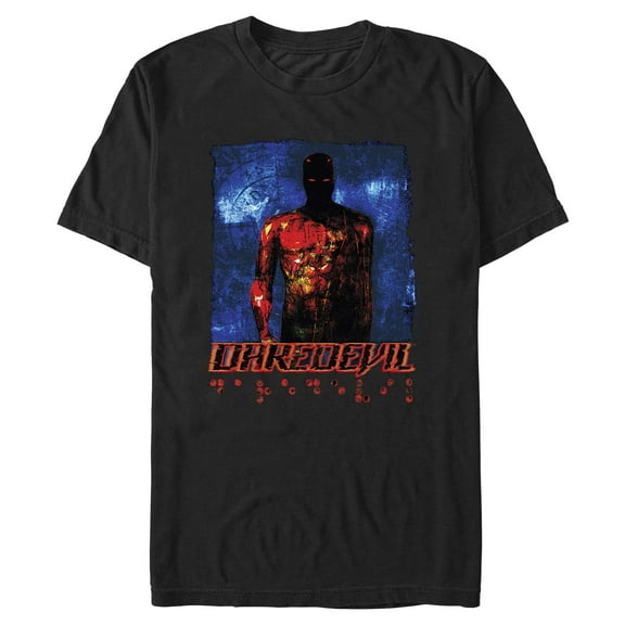 Mens Marvel: Daredevil Glitch Daredevil Painting T Shirt