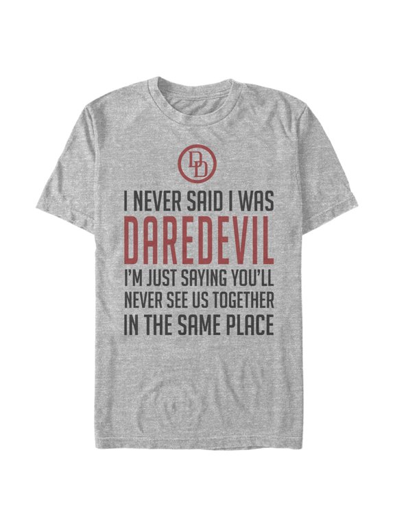 Mens Marvel: Daredevil I Never Said I Was Daredevil Quote T Shirt
