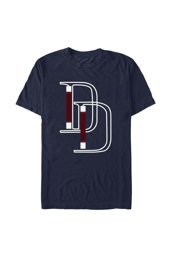 Mens Marvel: Daredevil Initials Icon Sticks T Shirt
