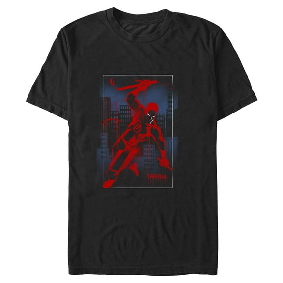 Mens Marvel: Daredevil Paint Drip Card T Shirt