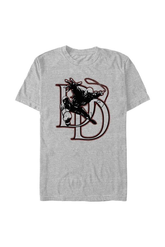 Mens Marvel: Daredevil Red Outline Icon T Shirt