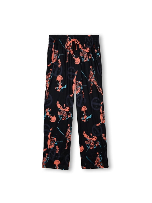 Mens Marvel: Deadpool Merc with a Mouth Logo Lounge Pants