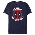thumbnail image 1 of Mens Marvel: Deadpool Shh… No One Cares Logo T Shirt, 1 of 5