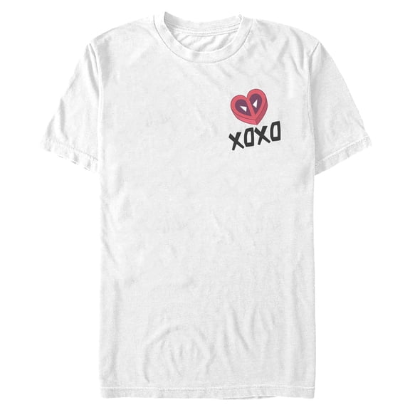 Mens Marvel: Deadpool Valentine's Day XOXO Face T Shirt