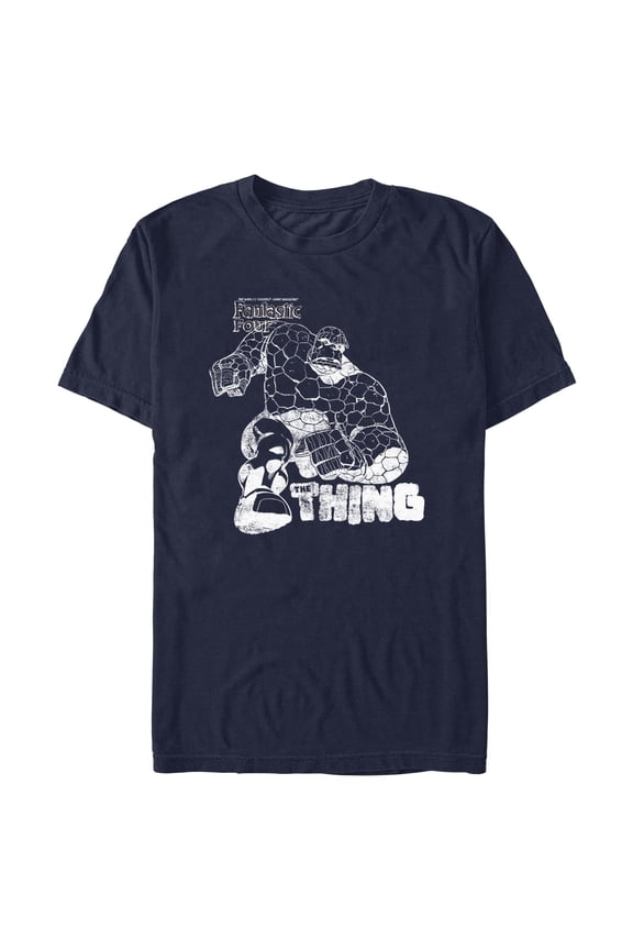 Mens Marvel: Fantastic Four The Thing Faded Art T Shirt