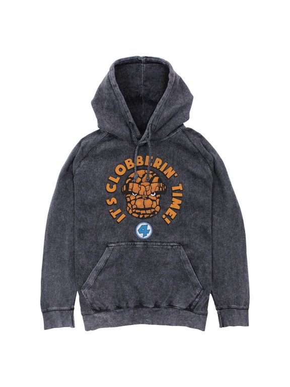 Mens Marvel: Fantastic Four The Thing It's Clobberin' Time Lightweight Hoodie