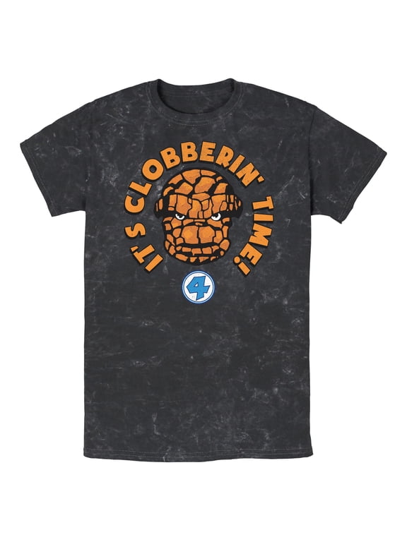 Mens Marvel: Fantastic Four The Thing It's Clobberin' Time T Shirt