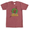 thumbnail image 1 of Mens Marvel Iron Man Hero T-Shirt - Red Heather - X Large, 1 of 4