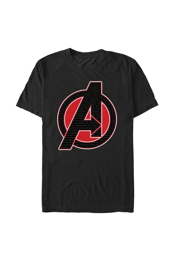 Mens Marvel Name Repeat Logo T Shirt