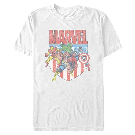 Mens Marvel Patriot Shield T Shirt