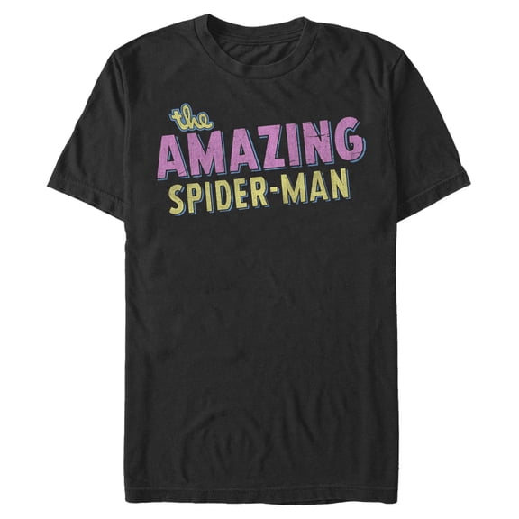 Mens Marvel Retro Comic Logo T Shirt