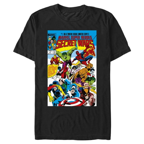 Mens Marvel Secret Wars 1 Cover T Shirt