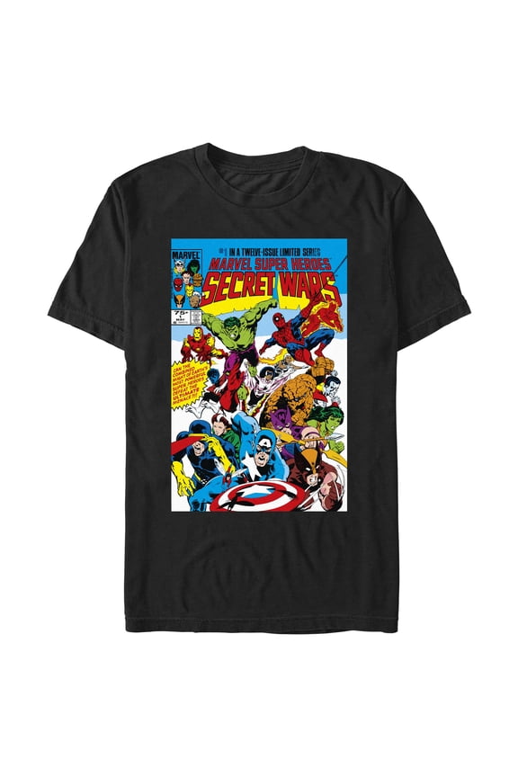Mens Marvel Secret Wars 1 Cover T Shirt