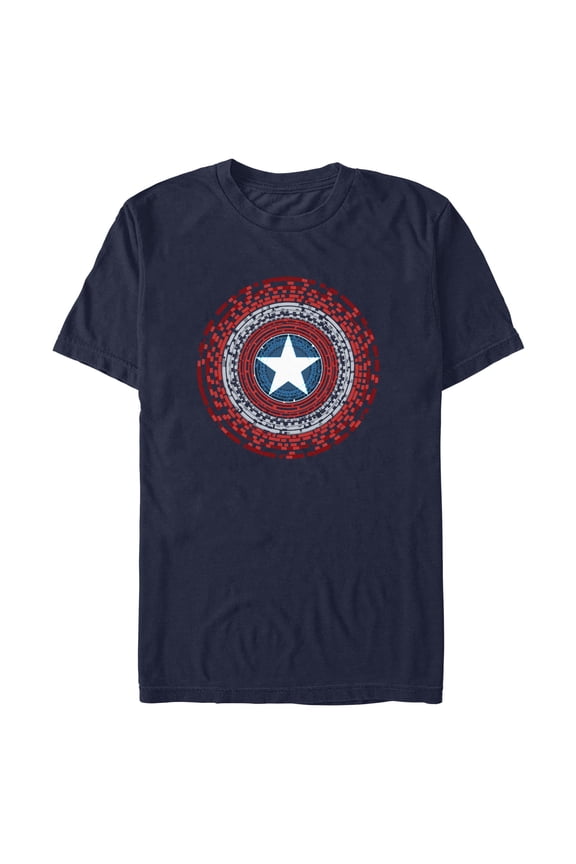 Mens Marvel Shaped Shield Logo T Shirt