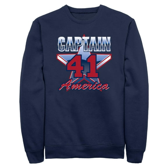 Mens Marvel Shiny Captain Sweatshirt