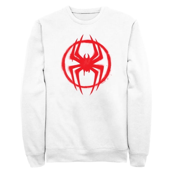 Mens Marvel: Spider-Man: Across the Spider-Verse Graffiti Red Logo Sweatshirt