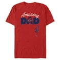 thumbnail image 1 of Mens Marvel: Spider-Man Amazing Dad Spiderweb T Shirt, 1 of 5