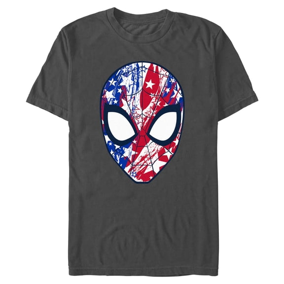 Mens Marvel: Spider-Man Americana Spidey Mask T Shirt