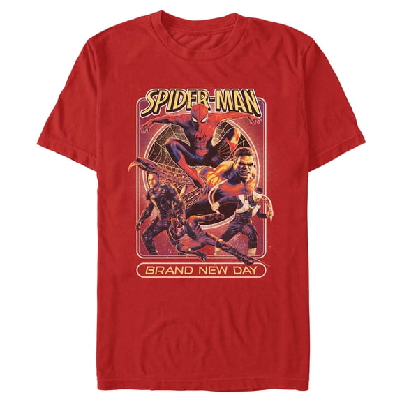 Mens Marvel: Spider-Man: Brand New Day New Villains Poster T Shirt
