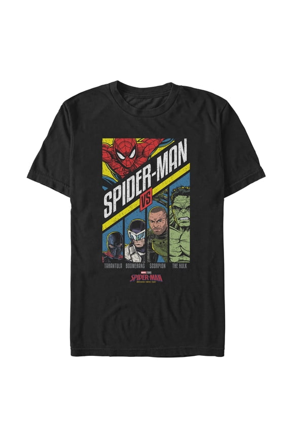 Mens Marvel: Spider-Man: Brand New Day Retro vs Villains T Shirt
