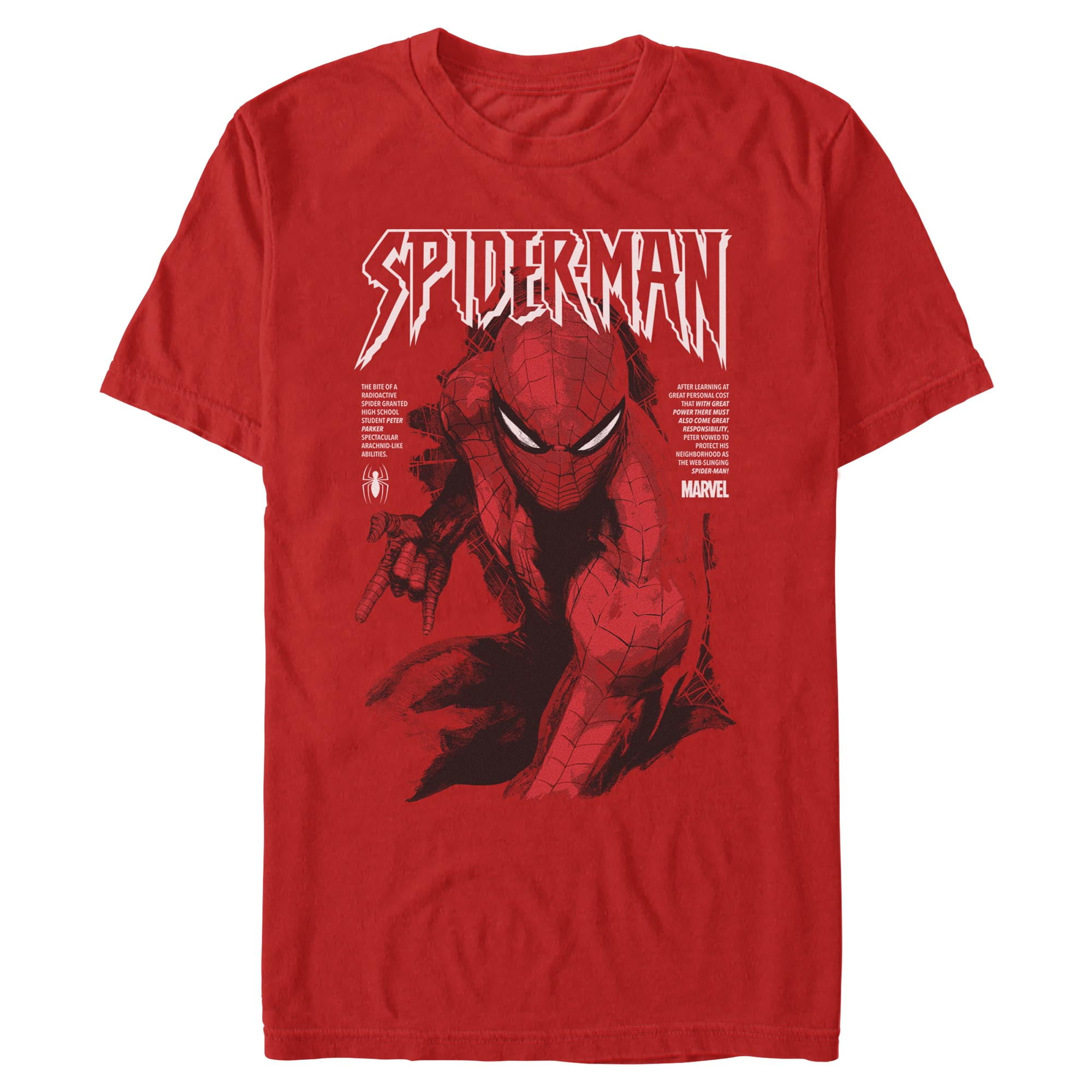 Mens Marvel: Spider-Man Classic Painting T Shirt - Walmart.com