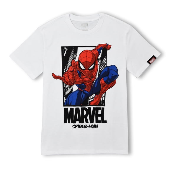 Mens Marvel: Spider-Man Friendly Neighborhood Logo T Shirt