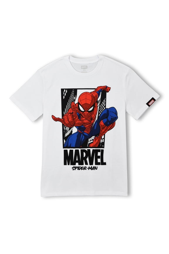 Mens Marvel: Spider-Man Friendly Neighborhood Logo T Shirt