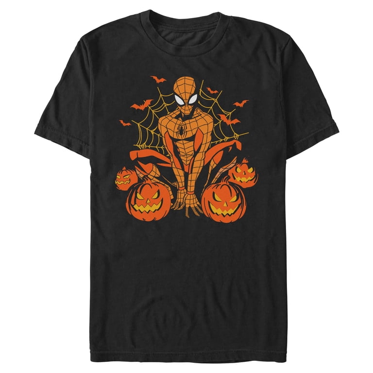 Mens Marvel: Spider-Man Jack-O-Lantern Spideyween T Shirt