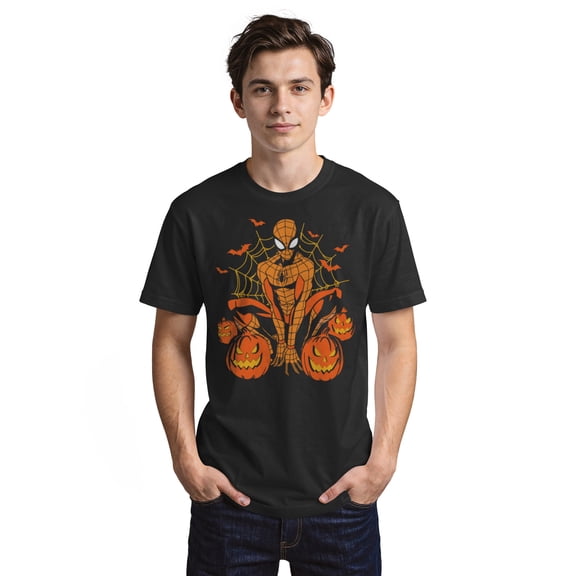 Mens Marvel: Spider-Man Jack-O-Lantern Spideyween T Shirt