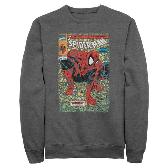 Mens Marvel Spider-Man Torment Comic Cover Sweatshirt