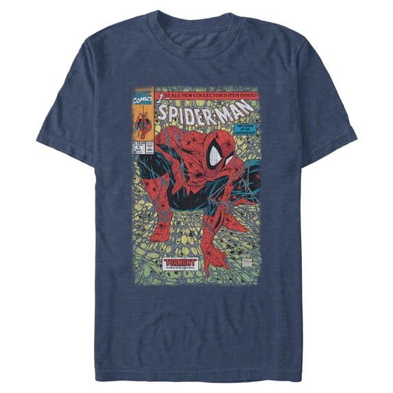Mens Marvel Spider-Man Torment Comic Cover T Shirt