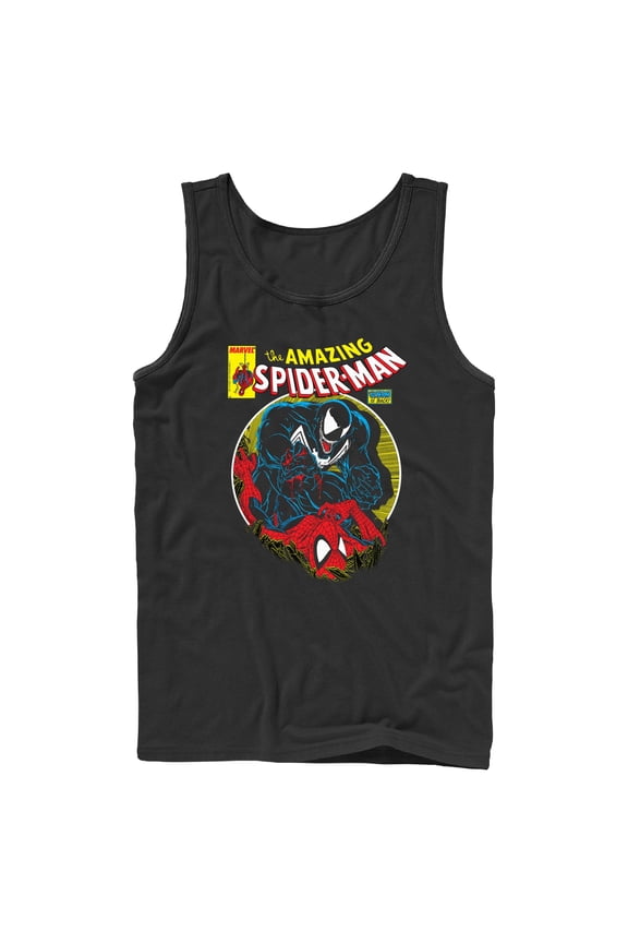 Mens Marvel: Spider-Man Venom Vs Spidey Battle Tank Top