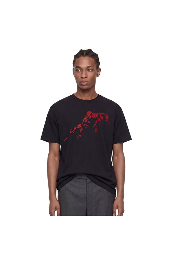 Mens Marvel: Spider-Man Vintage Red Wraith Shadow Pose T Shirt
