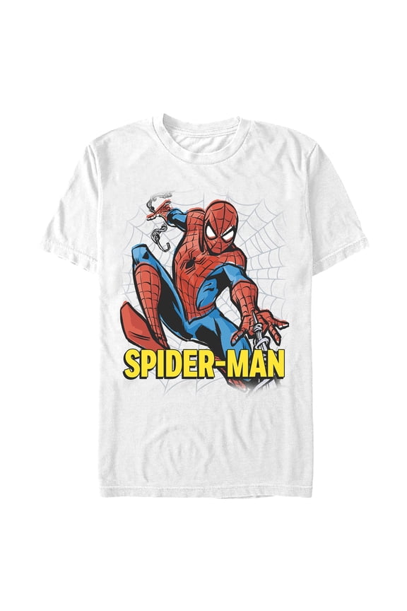 Mens Marvel: Spider-Man Web Shooter Sketch Pose T Shirt