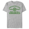 thumbnail image 1 of Men's Marvel St. Patrick's Day Captain America No Luck Needed Graphic T-Shirt, 1 of 5