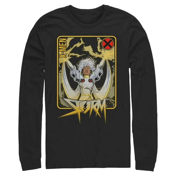 Mens Marvel Storm Pose Frame Long Sleeve Shirt