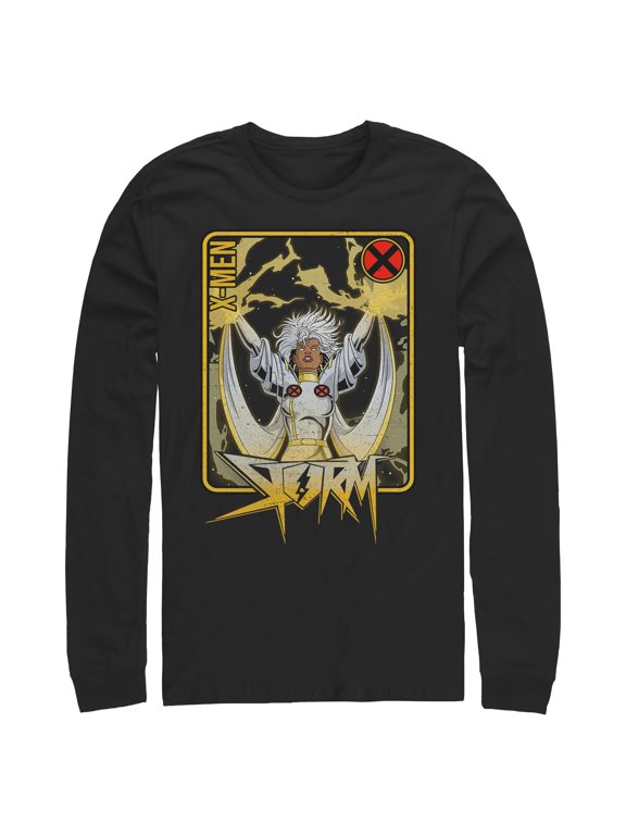 Mens Marvel Storm Pose Frame Long Sleeve Shirt