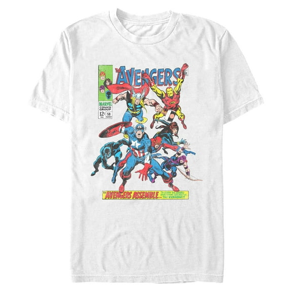 Mens Marvel Team Roll Call T Shirt