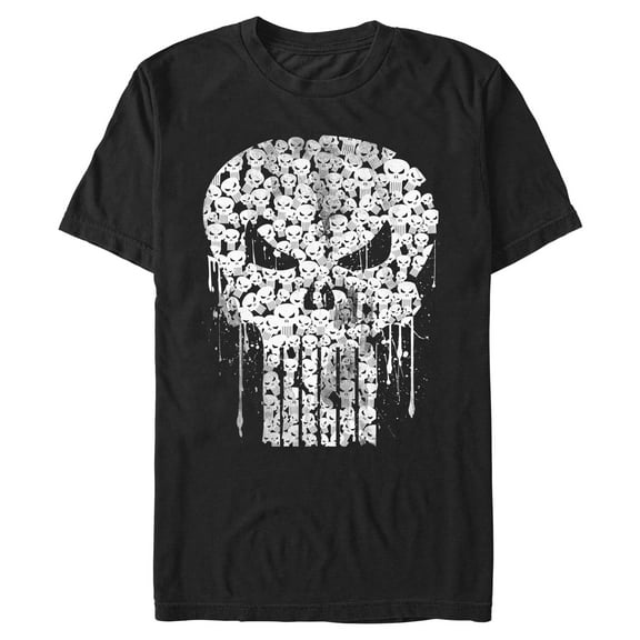 Mens Marvel: The Punisher Skull Collage Logo T Shirt