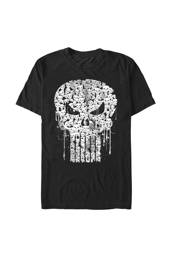 Mens Marvel: The Punisher Skull Collage Logo T Shirt