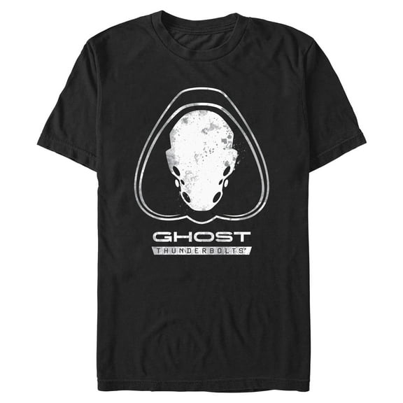 Mens Marvel: Thunderbolts Ghost Portrait Logo T Shirt