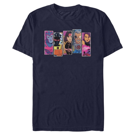 Mens Marvel: X-Men '97 Powerful Team Up Panels T Shirt